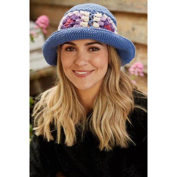 Pachamama Woodstock Cotton Bucket Hat Denim-elevate your sole