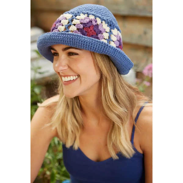 Pachamama Woodstock Cotton Bucket Hat Denim-elevate your sole