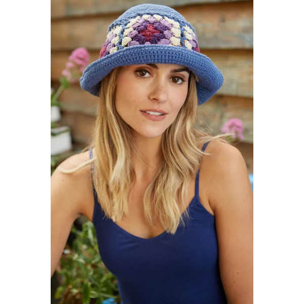 Pachamama Woodstock Cotton Bucket Hat Denim-elevate your sole