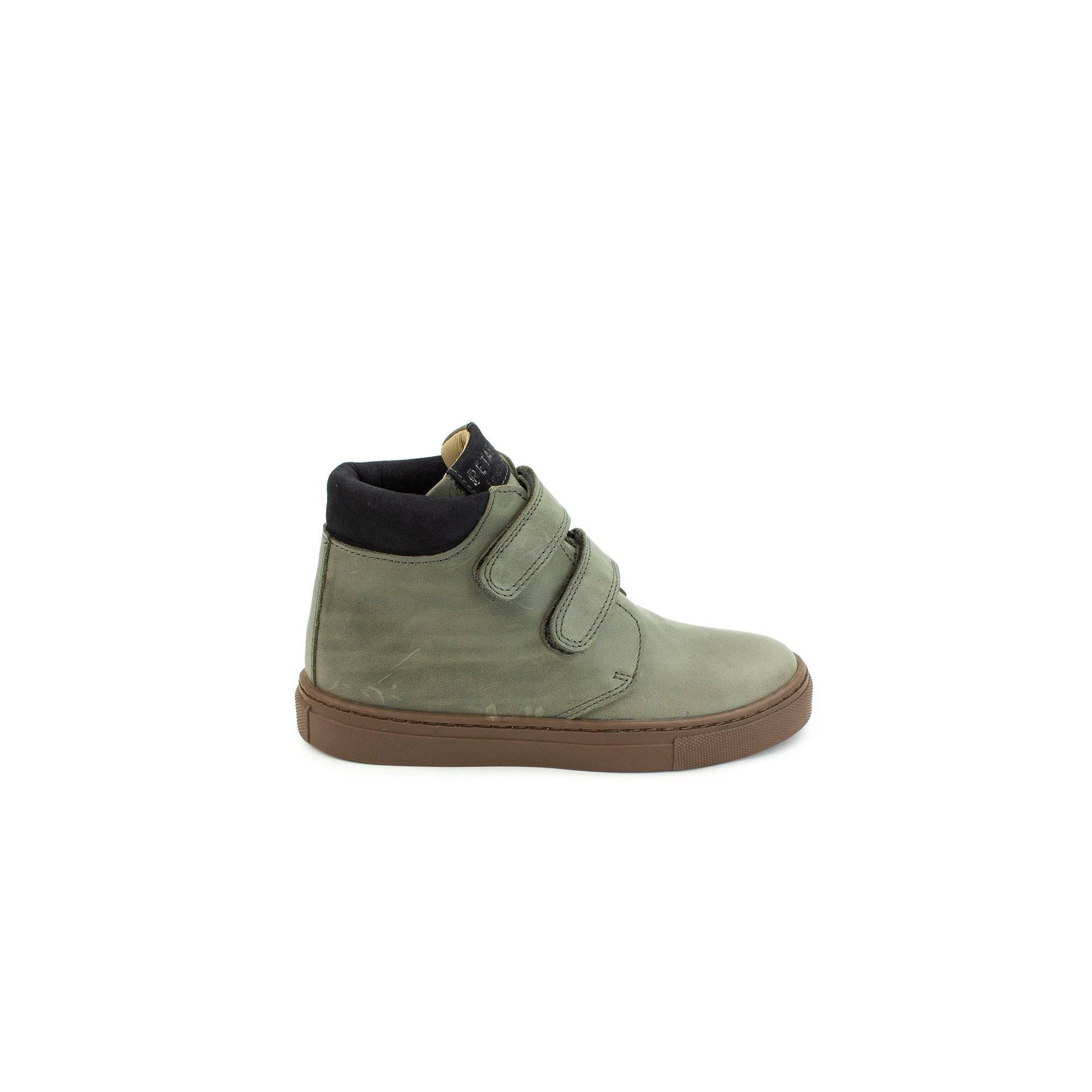 Petasil Emerson 9309 Boys Grey Leather Touch Fastening Ankle Boots-elevate your sole