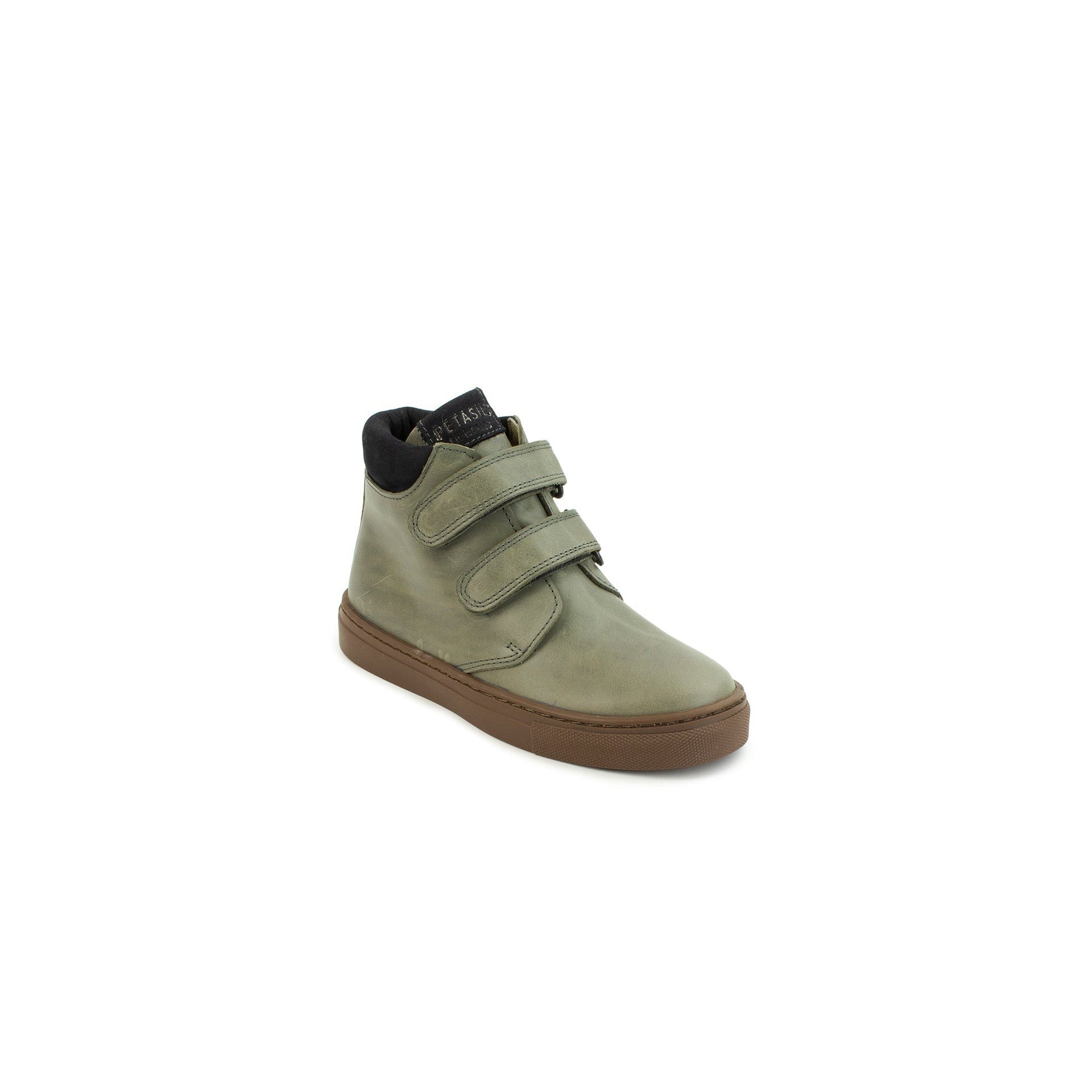 Petasil Emerson 9309 Boys Grey Leather Touch Fastening Ankle Boots-elevate your sole