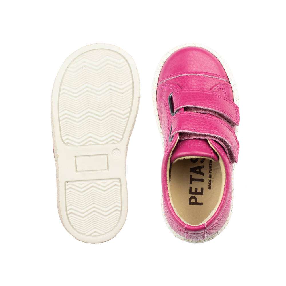 Petasil Pose 6 6061 Girls Fuchsia Pink Leather Touch Fastening Shoes-elevate your sole