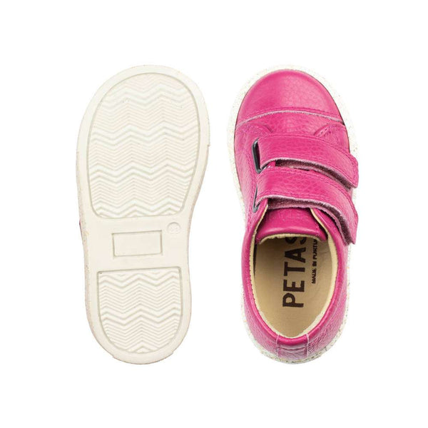 Petasil Pose 6 6061 Girls Fuchsia Pink Leather Touch Fastening Shoes-elevate your sole