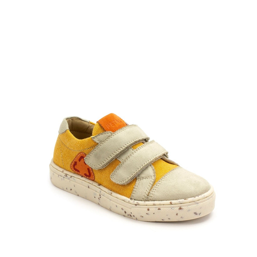 Petasil Vick 6071 Boys Mango Textile Vegan Touch Fastening Trainers-elevate your sole