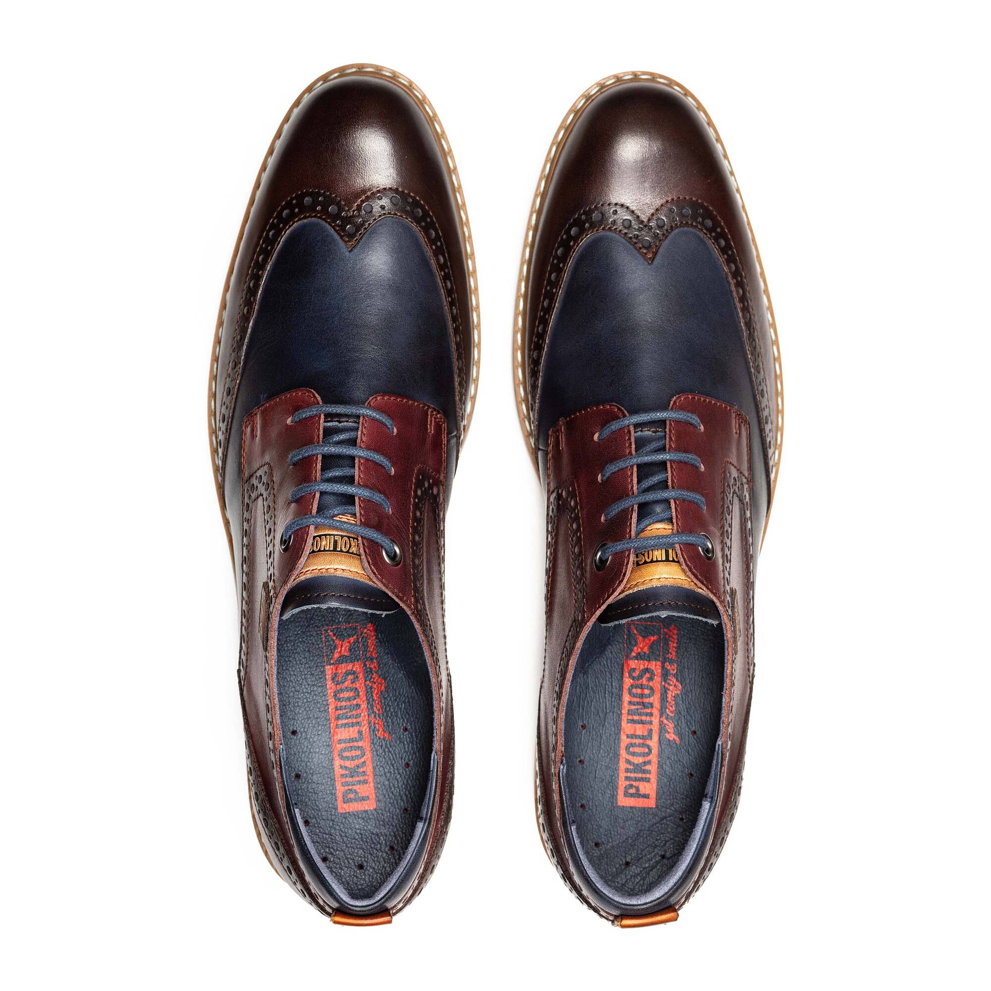 Pikolinos Avila M1T-4191C1 Mens Olmo Brown Leather Lace Up Shoes-elevate your sole