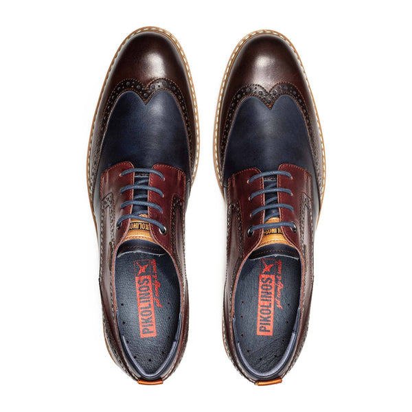 Pikolinos Avila M1T-4191C1 Mens Olmo Brown Leather Lace Up Shoes-elevate your sole