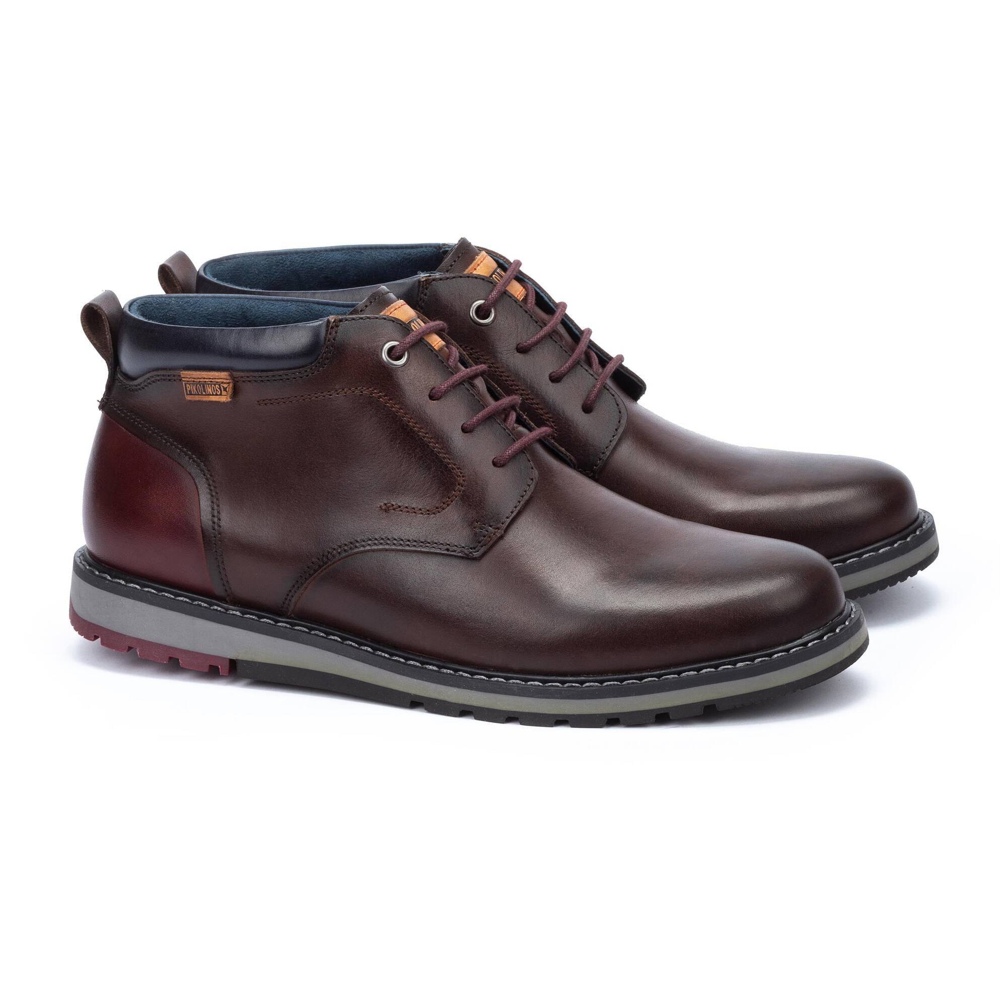 Pikolinos Berna M8J-8181 Mens Olmo Brown Leather Lace Up Shoes-elevate your sole
