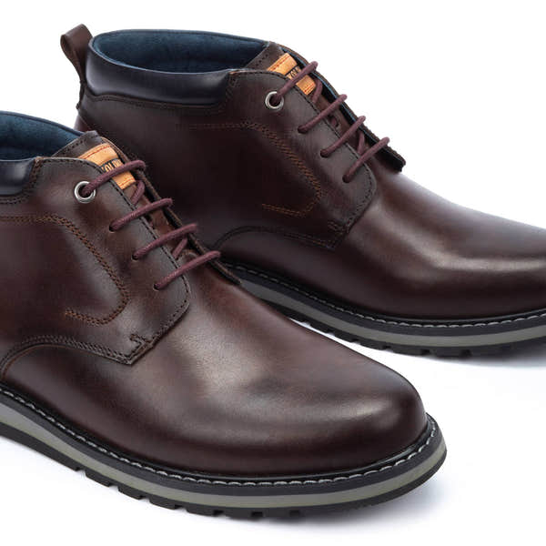 Pikolinos Berna M8J-8181 Mens Olmo Brown Leather Lace Up Shoes-elevate your sole