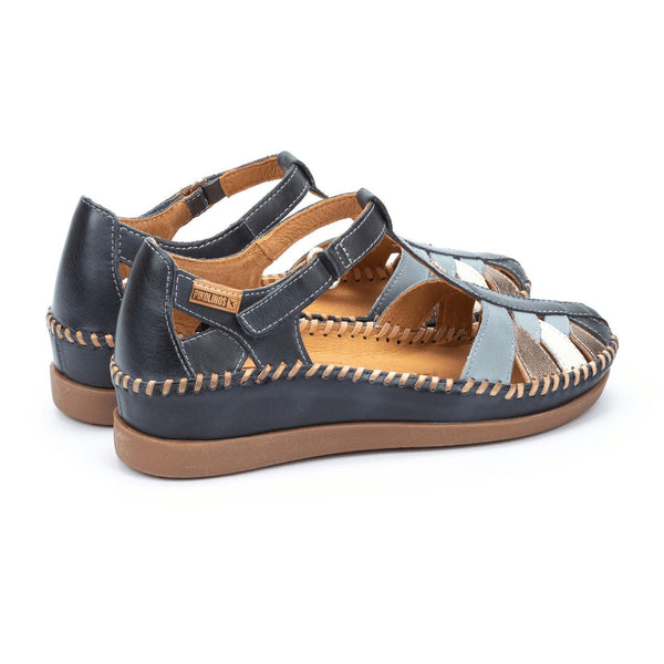 Pikolinos Cadaques W8K-0705C1 Ladies Ocean Leather Touch Fastening Sandals-elevate your sole