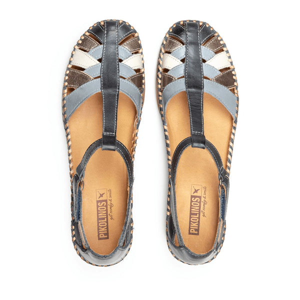 Pikolinos Cadaques W8K-0705C1 Ladies Ocean Leather Touch Fastening Sandals-elevate your sole