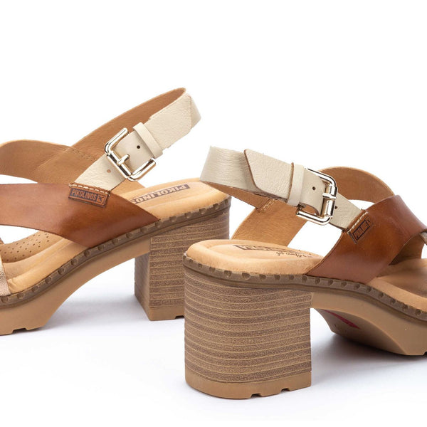 Pikolinos Canarias W8W-1510C1 Ladies Natural Leather Buckle Sandals-elevate your sole