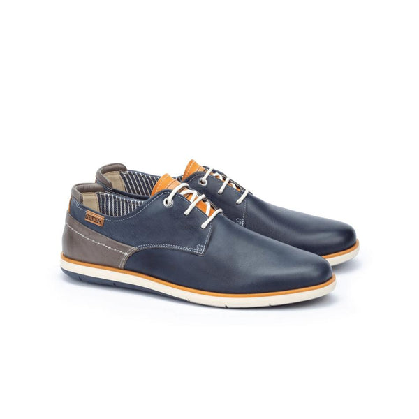 Pikolinos Jucar M4E-4104C1 Mens Blue Leather Lace Up Shoes-elevate your sole