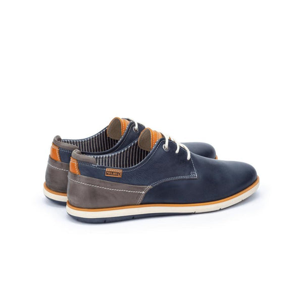 Pikolinos Jucar M4E-4104C1 Mens Blue Leather Lace Up Shoes-elevate your sole