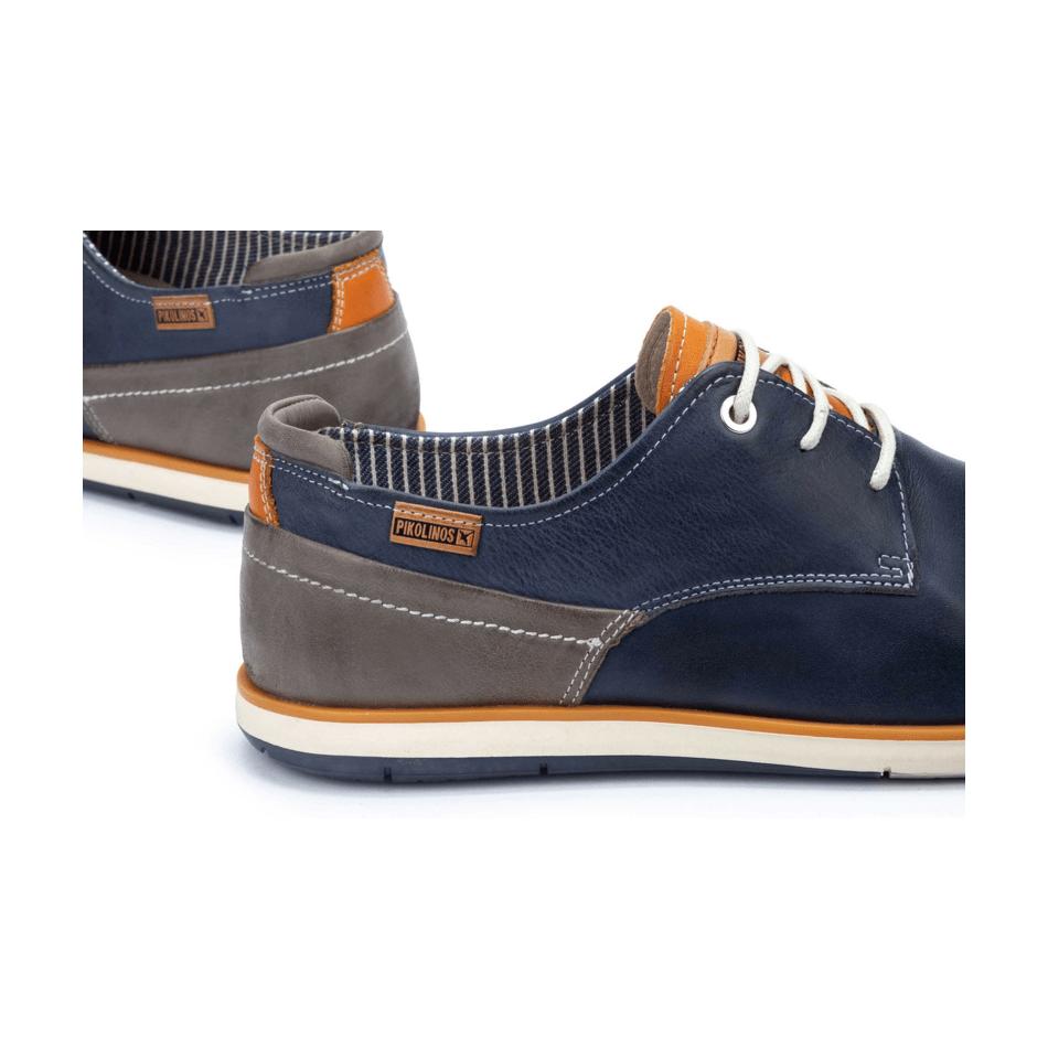 Pikolinos Jucar M4E-4104C1 Mens Blue Leather Lace Up Shoes-elevate your sole