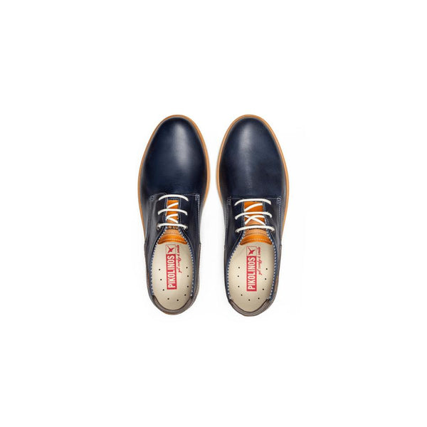 Pikolinos Jucar M4E-4104C1 Mens Blue Leather Lace Up Shoes-elevate your sole