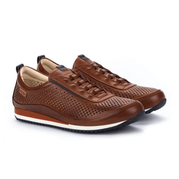 Pikolinos Liverpool M2A-6252 Mens Cuero Brown Leather Lace Up Trainers-elevate your sole
