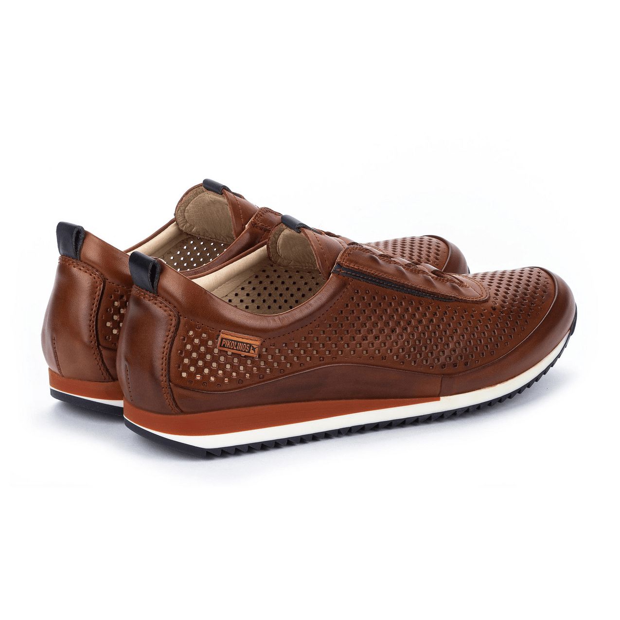 Pikolinos Liverpool M2A-6252 Mens Cuero Brown Leather Lace Up Trainers-elevate your sole