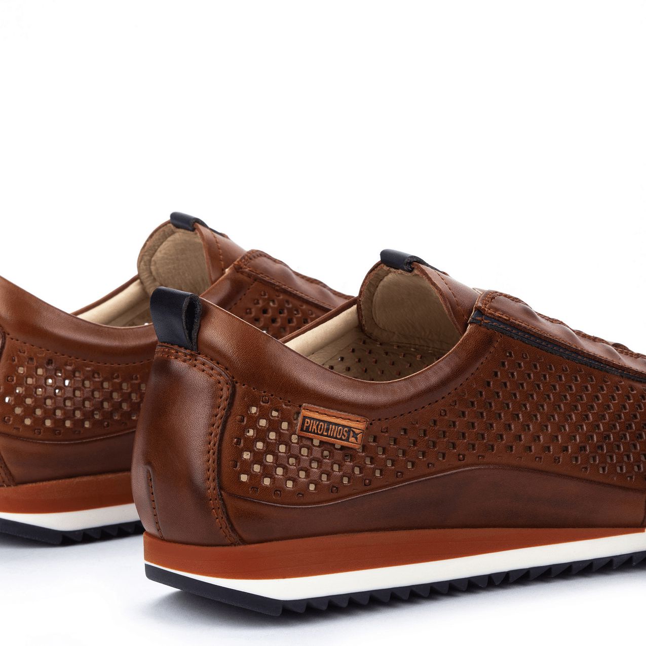 Pikolinos Liverpool M2A-6252 Mens Cuero Brown Leather Lace Up Trainers-elevate your sole