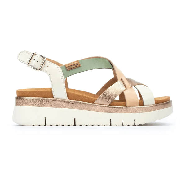 Pikolinos Palma W4N-0650C1 Ladies Natural Leather Buckle Sandals-elevate your sole