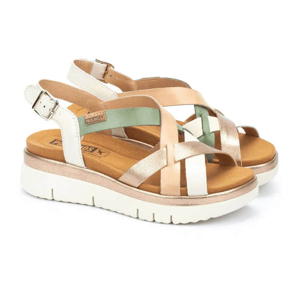 Pikolinos Palma W4N-0650C1 Ladies Natural Leather Buckle Sandals-elevate your sole