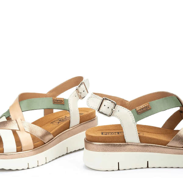 Pikolinos Palma W4N-0650C1 Ladies Natural Leather Buckle Sandals-elevate your sole