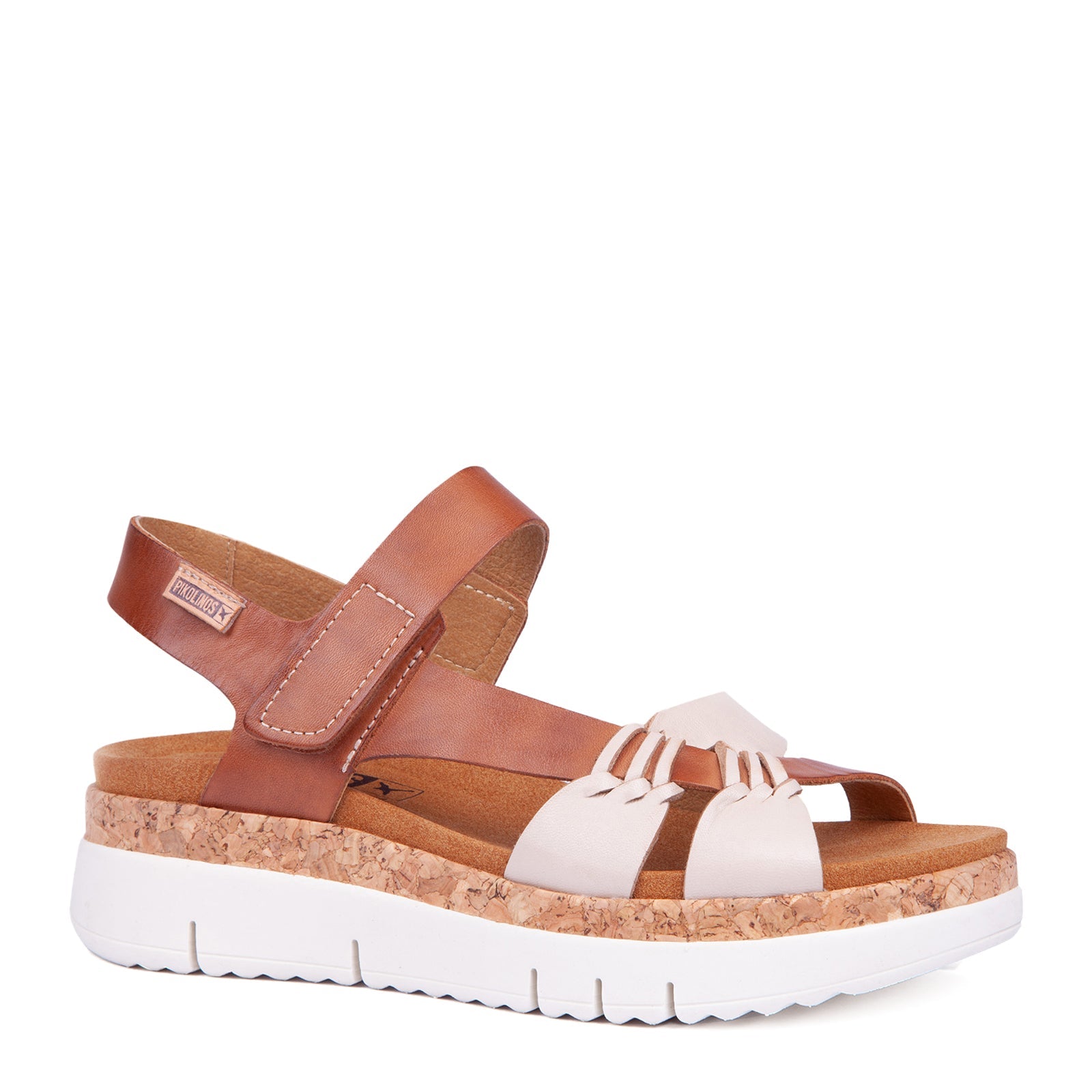 Pikolinos Palma W4N-0968C1 Ladies Marfil Leather Touch Fastening Sandals-elevate your sole