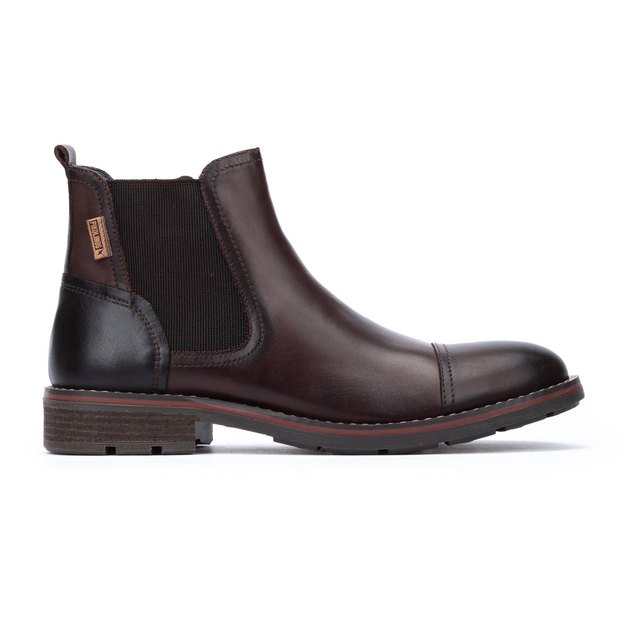 Pikolinos York M2M-8022C1 Mens Olmo Brown Leather Side Zip Ankle Boots-elevate your sole