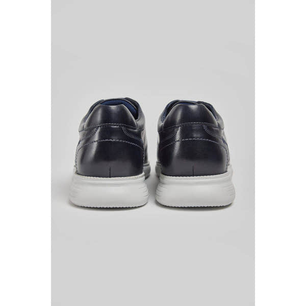 Pods Aston Mens Navy Leather Lace Up Shoes-elevate your sole