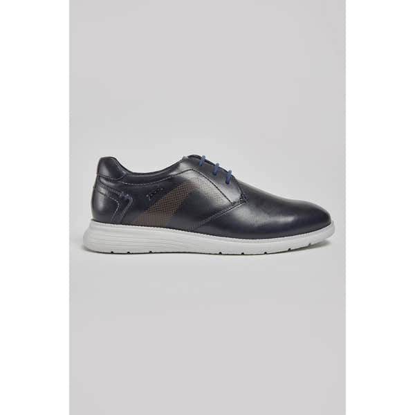 Pods Aston Mens Navy Leather Lace Up Shoes-elevate your sole