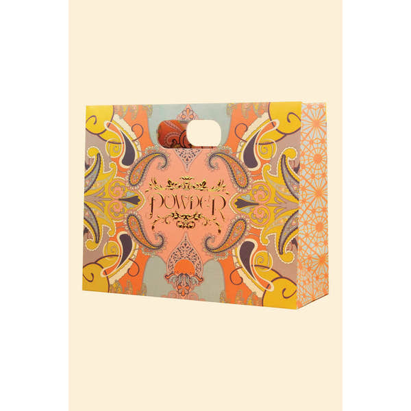 Powder Crane at Sunrise Print Scarf - Mustard-elevate your sole