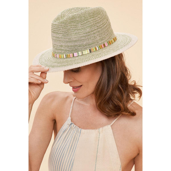 Powder Natalie Hat - Fern with Shimmer Band-elevate your sole