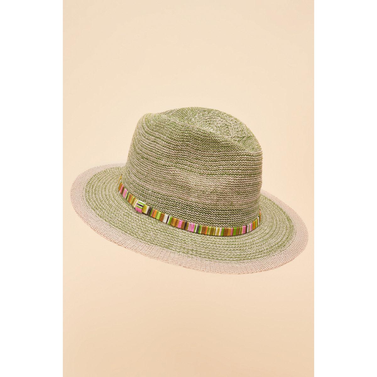 Powder Natalie Hat - Fern with Shimmer Band-elevate your sole