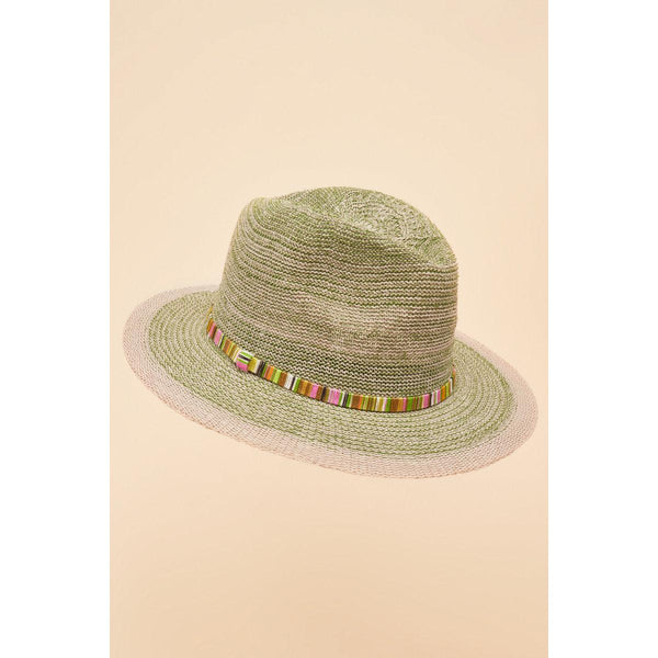 Powder Natalie Hat - Fern with Shimmer Band-elevate your sole
