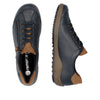 Remonte R1402-16 Ladies Ocean Navy Leather Water Resistant Zip & Lace Shoes