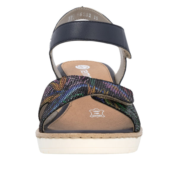 Remonte R6252-15 Ladies Multi Leather Touch Fastening Sandals