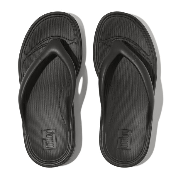 FitFlop HF4-001 Relieff Recovery Ladies Wide Black Slip On Sandals