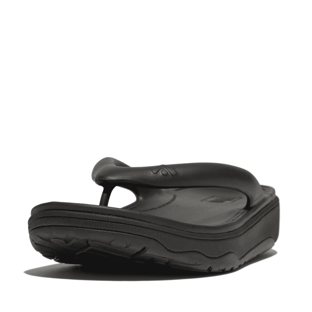 FitFlop HF4-001 Relieff Recovery Ladies Wide Black Slip On Sandals