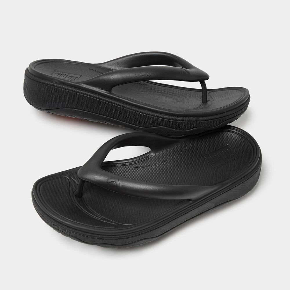 FitFlop HF4-001 Relieff Recovery Ladies Wide Black Slip On Sandals
