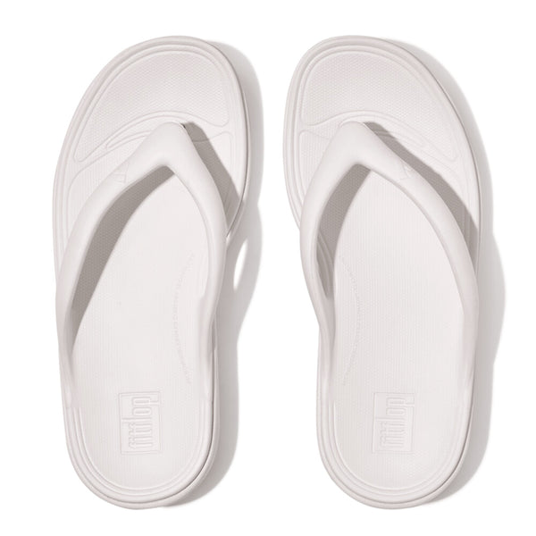 FitFlop HF4-194 Relieff Recovery Ladies Wide Urban White Slip On Sandals
