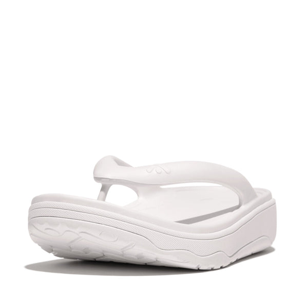 FitFlop HF4-194 Relieff Recovery Ladies Wide Urban White Slip On Sandals