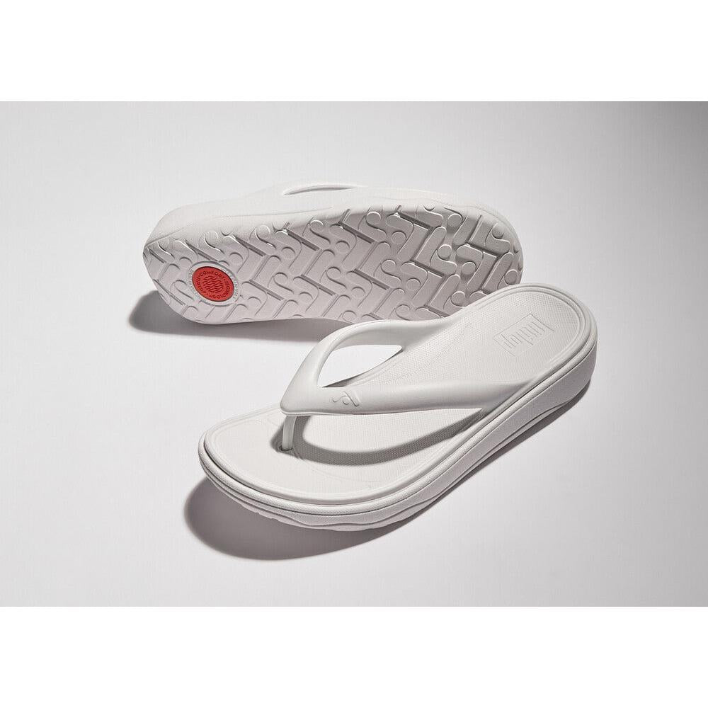 FitFlop HF4-194 Relieff Recovery Ladies Wide Urban White Slip On Sandals