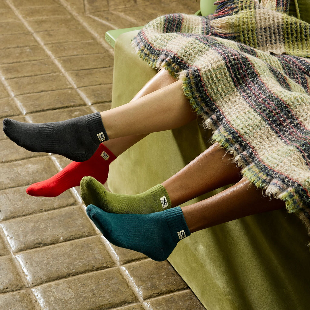 Roka Wembley Cotton Socks Cranberry