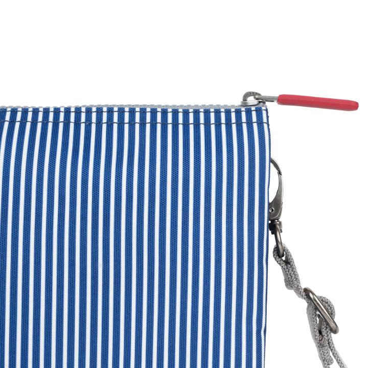 Roka Carnaby Crossbody Blue Hickory XL Recycled Canvas