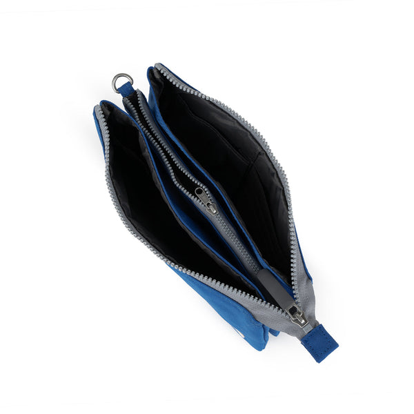 Roka Carnaby Crossbody Galactic Blue XL Recycled Canvas