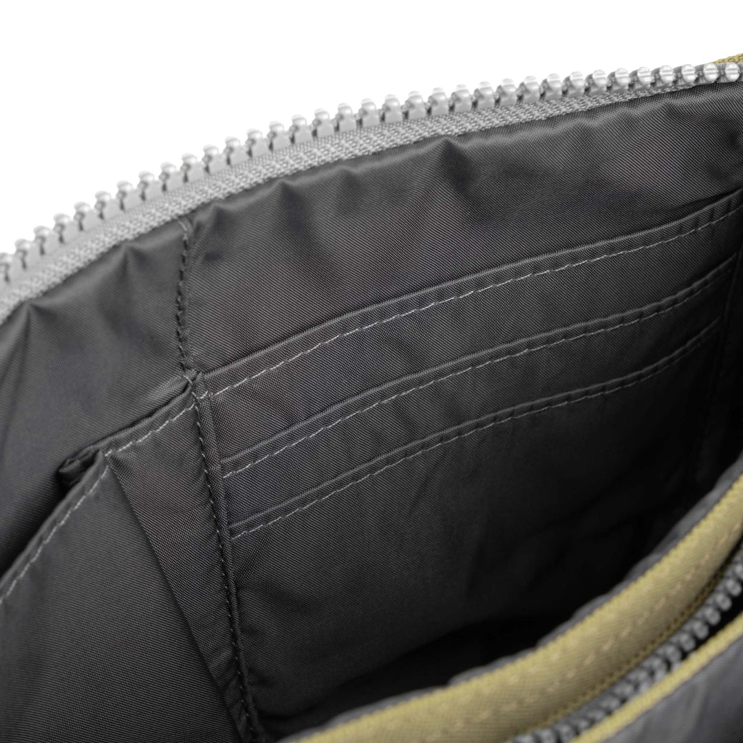 Roka Carnaby Crossbody XL  Khaki Recycled Canvas