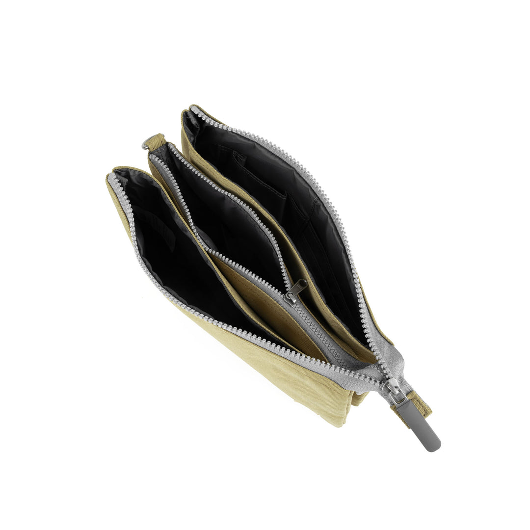 Roka Carnaby Crossbody XL  Khaki Recycled Canvas