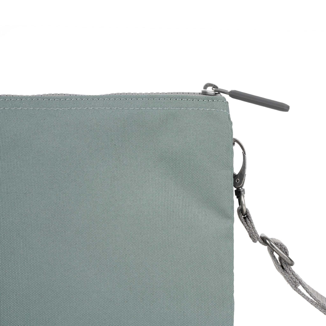 Roka Carnaby Crossbody Pewter XL Recycled Canvas