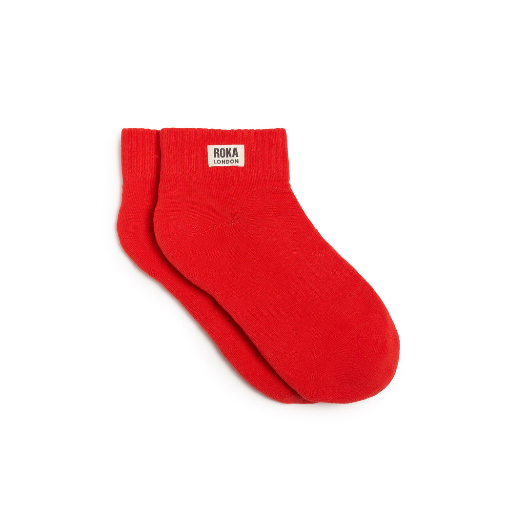 Roka Wembley Cotton Socks Cranberry