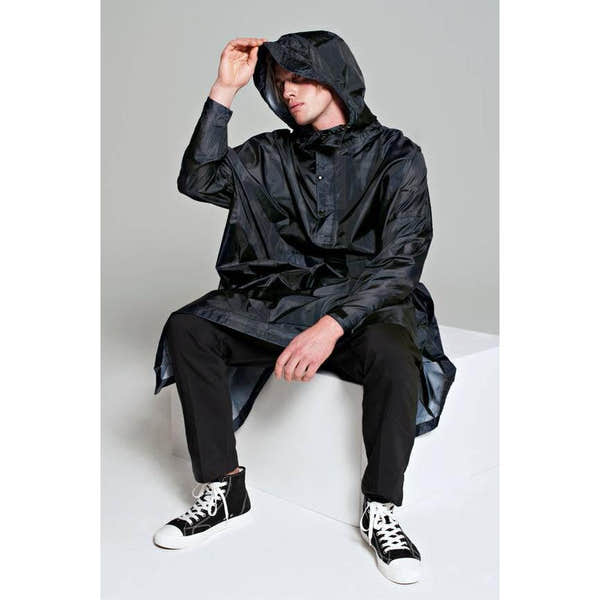 Rainkiss Back to Black Art Camo - Rain Poncho-elevate your sole