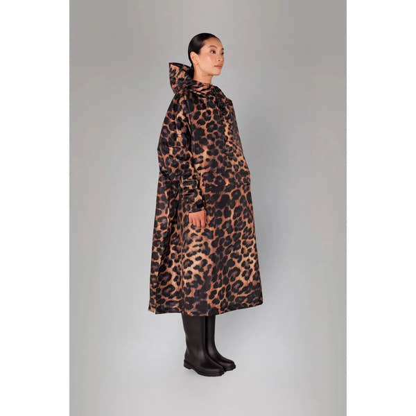 Rainkiss Dark Leopard Rain Poncho